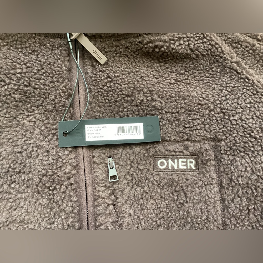 Oner Active Umber Brown Fleece Jacket - Picture 4 of 7